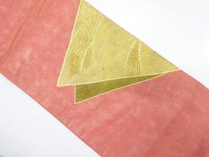 色紙模様　刺繍　袋帯